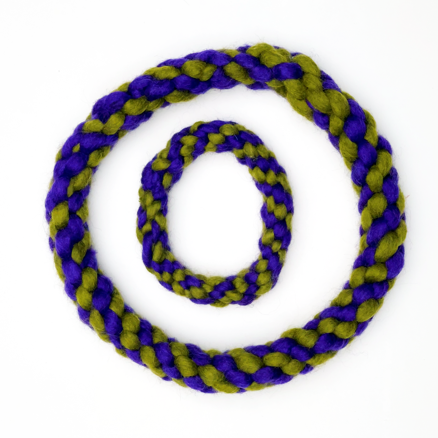 Dharma Dog Toy, Rope Ring, Purple/Green