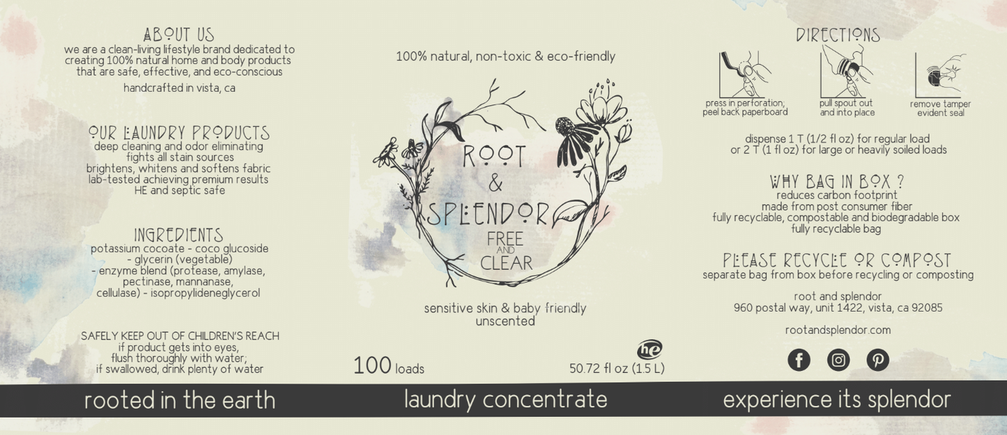 Laundry Soap Concentrate