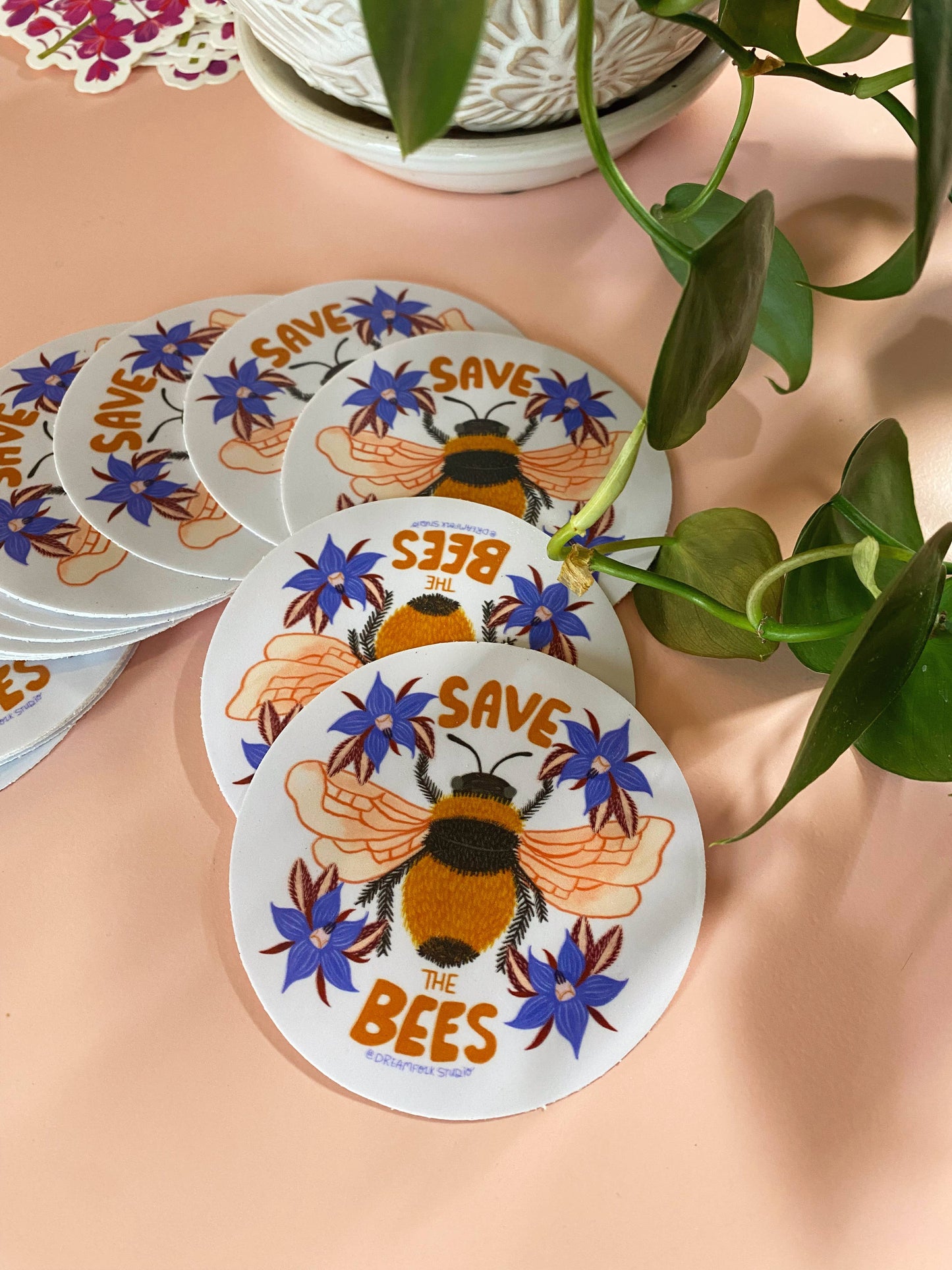 Save the Bees Sticker - Honey Bee Decal