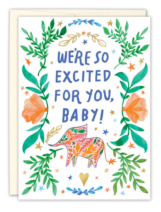 Elephant Baby Card