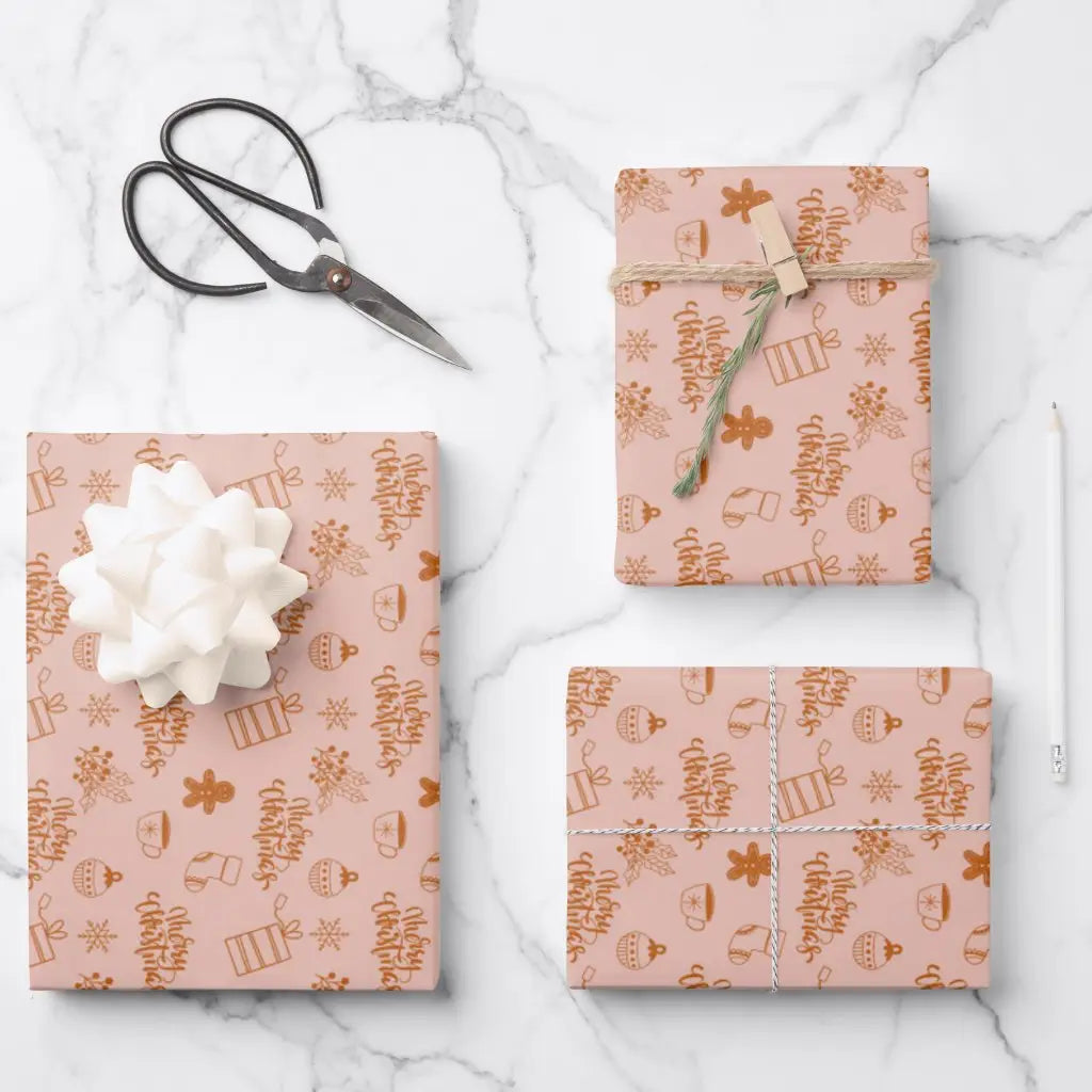 Boho Gingerbread Christmas - Wrapping Paper Sheets – Green Home & Co.
